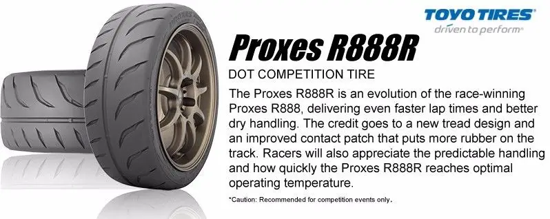 TOYO Proxes R888R 94W TL 255/40R17